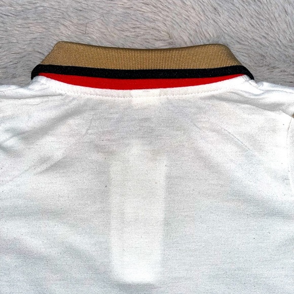 Toddler Boys Contrast Collar Plaid Panel Polo Shirt - Picture 7 of 7